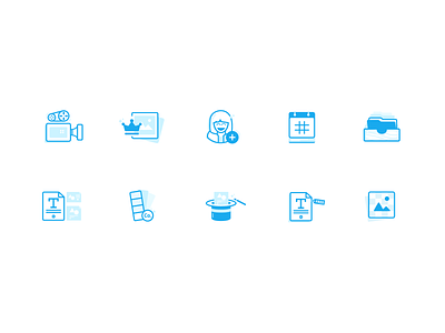 Canva for Work feature icons canva design icon icon design illustration ui ux vector