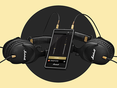 Volume Up android black concert dark mode equalizer google hardware headphones marshall music music album music app volume yellow