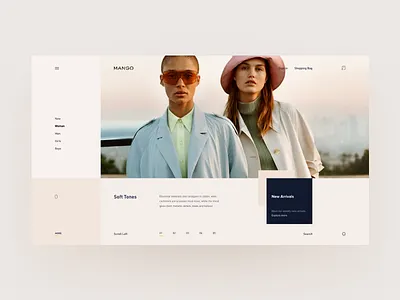 Fashion detail page campaign clean debut ecommerce fashion minimal minimal website muzli ui ux