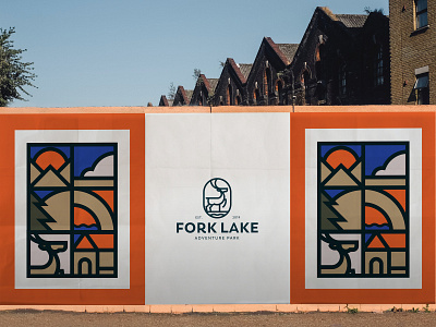 FORK LAKE brand identity brandidentity branding deer deer logo design dribbble graphic graphic desgin illustration lake lake logo logo logo design minimal minimal branding stationary design typography vector