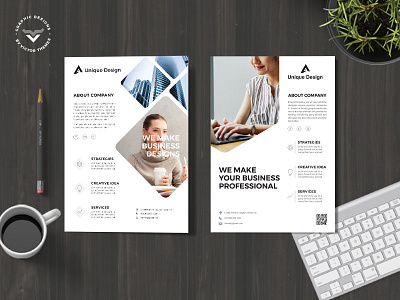 Minimal Business Flyer business clean corporate flyer flyers graphic minimal modern poster print promotions simple stationary template templates