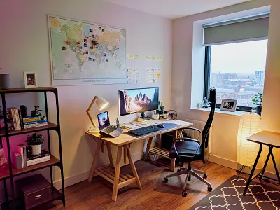 Home Office (2019) agency designer desk developer home office inspiration interior design macbook pro manchester monitor office office space remote setup studio workspace