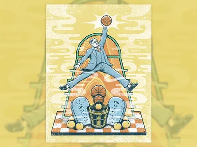 James Nainsmith air jordan basket basketball design illustration magazine nba press surrealism