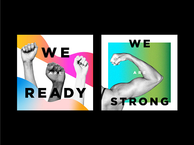 We Are bold design feminism feminist gradient illustration type typograhy women womens history month