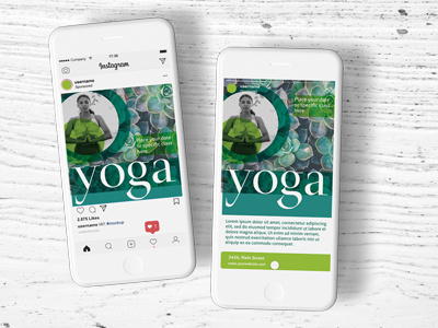 template to relax green health indesign psd template yoga