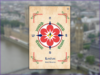 Compass App Skin compass compass rose design london rose tudor ui uidesign uk vector