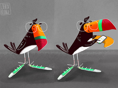 Tucan Marti character art character concept characterdesign illustration toucan wacom