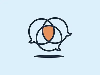 Efficiently Work Together brainstorm chat communication icon illustration monostroke speak talk talk bubble teamwork together vector work