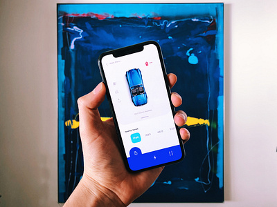 Electro I app battery car car app electric car flat invision invision studio ios parking ui
