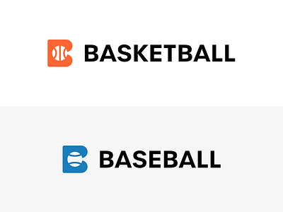 Basketball or Baseball ball ball icon baseball baseball logo basketball basketball logo branding clever logo design icon identity logo logo design logo designer logo icon negative space negative space logo smart logo smart logos sports logo