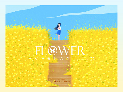 Everlasting Flower flower girl illustration