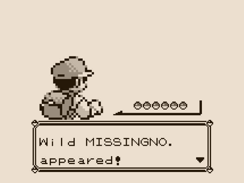 RARE CANDY ×▟▓6 animation glitch illustration missingno pokemon pokemon red blue