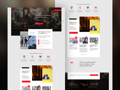 Museum of Contemporary Art agency art design gallery landingpage modern museum poland theme ui ux website wordpress