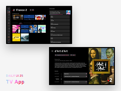 Daily UI #025 - TV App app daily 100 daily ui 25 dailyui design dribbble iphone xs sketch television tv app ui ui design user interface ux ux design vector