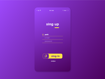 Login Page UI concept app login sign in typography ui