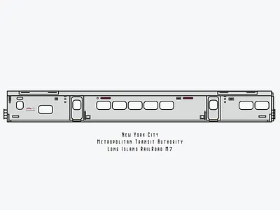 M7 offical Shot new york railroad railroad railroad car vector vector art