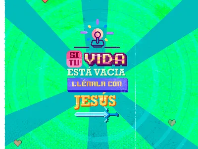 Vida Llena Con Jesús arcade doodleart steven universe typogaphy videogames