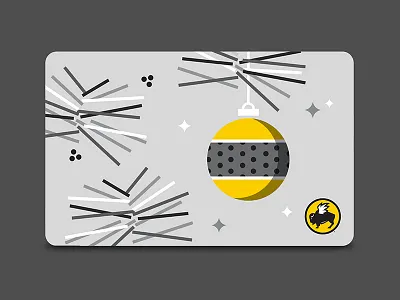 Holiday Wings gift cards graphic design illustration