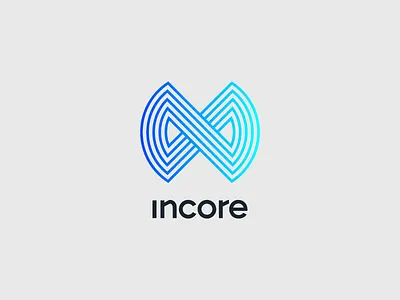 Incore abstract branding design digital geometric identity logo logotype mark sign