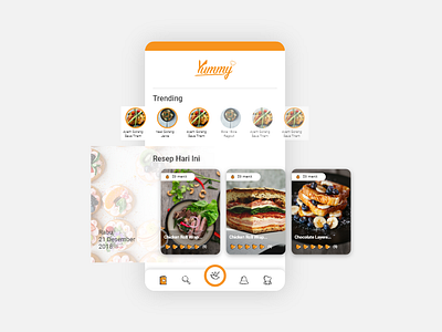 Food Recipe Mobile Apps - UI Design app design graphic graphic design icon illustration mobile apps typography ui ui design user experience design user interface user interface design ux ux design vector web design website website design wire frame