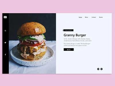 Featured Menu Page branding grapgic design uidesign webdeisgn website