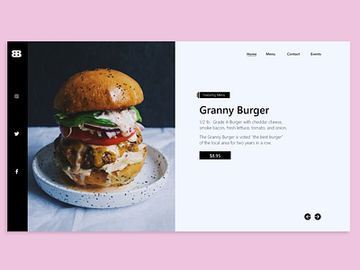 Featured Menu Page branding grapgic design uidesign webdeisgn website