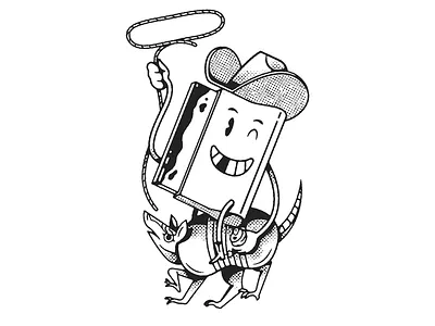 Going to SXSW! armadillo austin austin texas character cowboy flatstock halftones illustration poster screenprint silkscreen south by southwest squeegee sxsw texas