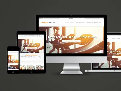 Responsive gym theme for Mindbody Software concept responsive design theme typo3