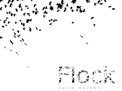 Flock birds logo monochrome art