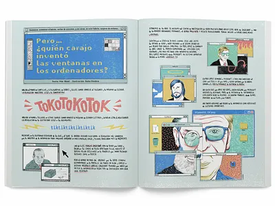 Windows art direction bill gates design graphic design illustration letterting mac macosx microsoft steve jobs xerox