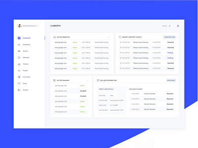 Monitoring dashboard dashboard ui