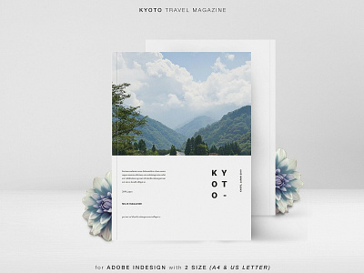 KYOTO Travel Magazine branding brochure brochures business catalog catalogue clean design editorial elegant fashion feminine indesign lookbook magazine modern portfolio proposal studio template