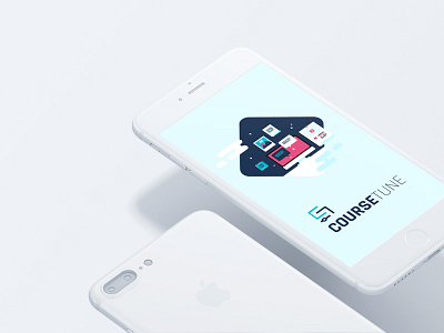 Illustration for Coursetune app app banner branding clean design illustration image logo picture ui ux vector