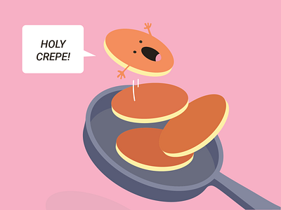 Pancake Day art characters design digital digital designer flip fun art graphic graphic design illustration illustrator memes pancake pancake day pancakes pink