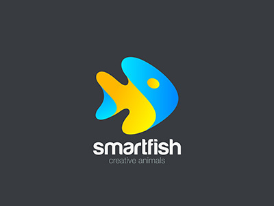 Logo Fish fish friendly funny logo logotype seafood