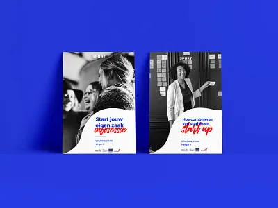 Spurt branding blue branding branding design corporate branding corporate identity graphic design logo poster poster collection red typography vector visual design