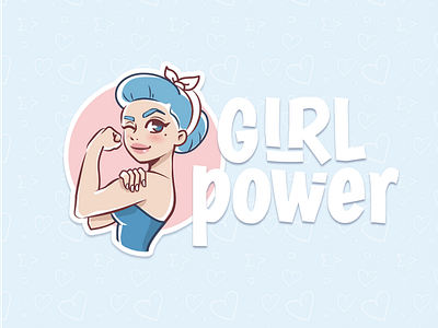 Sticker Pack "Girl Power" girl illustration power sticker telegram woman