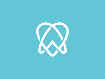 Dentist Love dental dentist heart icon lines logo love mark simple symbol teeth tooth