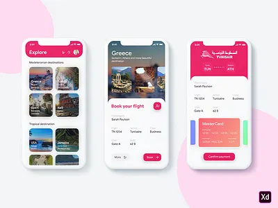 Travel & flight booking app ui ux app airport flight booking