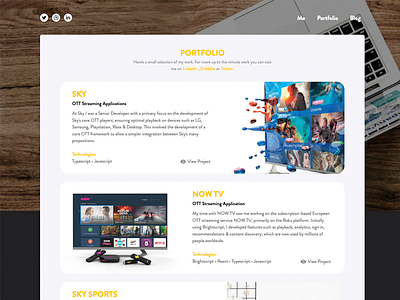 Website Portfolio personal personal brand portfolio react showcase ui web website