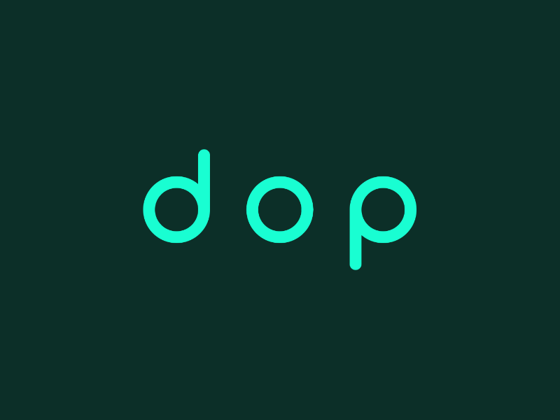 dop wordmark animation (gif) 2d animation after effects app icon design animation mobile branding line logo animation logo logo animation motion graphic logodesign minimal minimal parkour logo design mark modern monogram