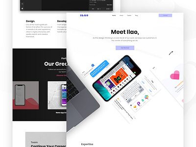 Landing Page Design agency app creative design digital interface landing page product tools ui uiux userinterface website