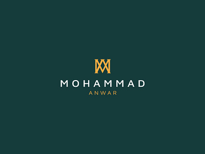 MA logo branding branding creative logo flat green icon lettering logo m logo ma logo manwar007 minimal personal typography