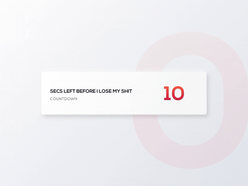 daily UI - countdown timer animation countdown dailyui design flinto seconds timer uidesign uipractice