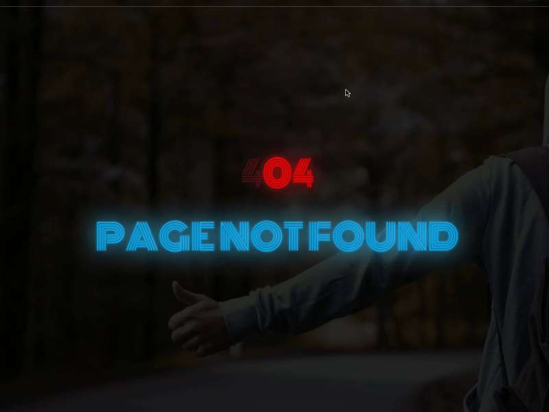 404 Lights not Found 404 404 error 404 error page after affects design jquary jquery ui js page 404 typography web