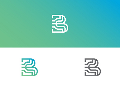"B" Logo branding design illustration illustrator logo logotype type typography vector