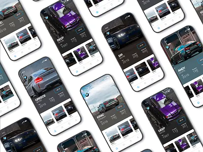 screeens app bmw car car app card design eletric car home i8 inspire iphone iphone x iphone x app m3 m4 mobile site ui ux