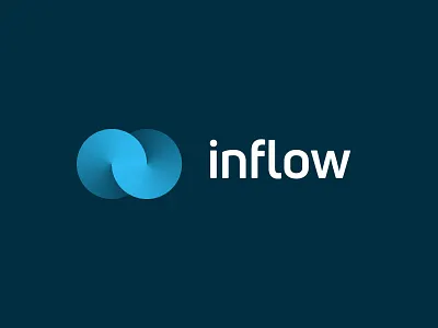 inflow abstract brain branding flow inflow intersections logo mental performance