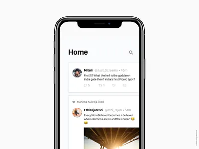 Twitter Redesign – Concept app design ios material twitter ui ux