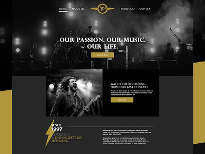 Music Weblayout branding clean darktheme design gradient music musicband typography ui ui design ui designer uiux uiux design ux web weblayout website